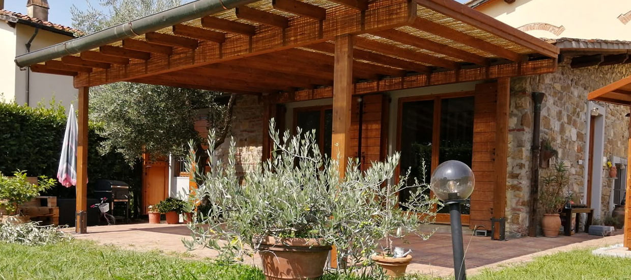 Pergole In Legno Addossate E Portanti H